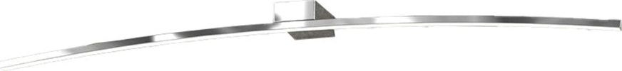 Applique-Moderna-Curved-Metallo-Cromo-Diffusore-Bianco-Led-14,4W-Calda-90Cm