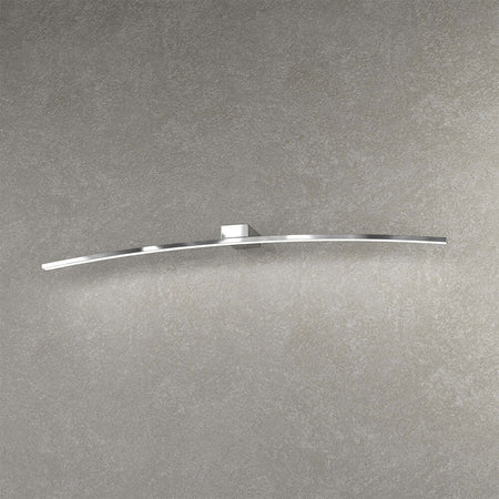 Applique-Moderna-Curved-Metallo-Cromo-Diffusore-Bianco-Led-14,4W-Calda-90Cm