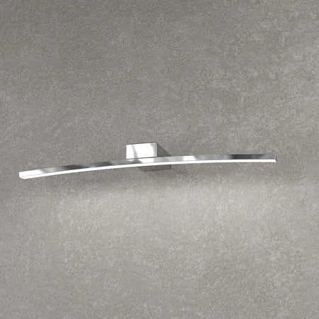 Applique-Moderna-Curved-Metallo-Cromo-Diffusore-Bianco-Led-6W-Calda-50Cm