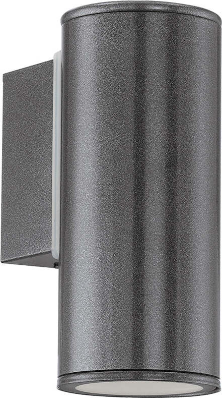 Applique-Moderna-Da-Esterno-Riga-1-Luce-Acciaio-Zincato-Grigio