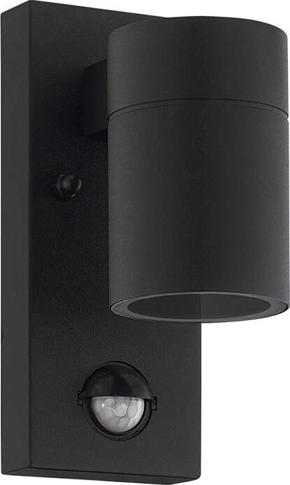 Applique-Moderna-Da-Esterno-Riga-5-1-Luce-Acciaio-Zincato-Nero