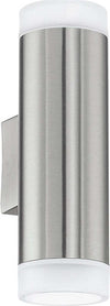 Applique-Moderna-Da-Esterno-Riga-Led-2-Luci-Acciaio-Inox-Grigio