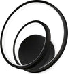 Applique-Moderna-Dali-Oz-Metallo-Nero-Led-28W-3000K-Luce-Calda