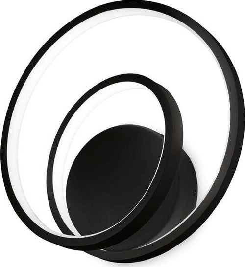 Applique-Moderna-Dali-Oz-Metallo-Nero-Led-28W-3000K-Luce-Calda