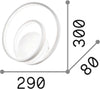 Applique-Moderna-Dali-Oz-Metallo-Nero-Led-28W-3000K-Luce-Calda