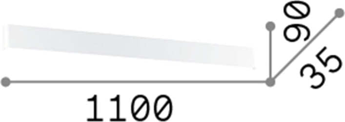 Applique-Moderna-Delta-Metallo-Bianco-Led-37W-4000K-Luce-Naturale