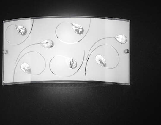 Applique-Moderna-Drop-Bianco-2-Luci-E27-Con-Cristalli