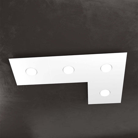 Applique-Moderna-Eccentric-Metallo-Bianco-4-Luci-Gx53