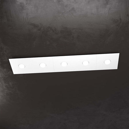 Applique-Moderna-Eccentric-Metallo-Bianco-5-Luci-Gx53