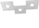 Applique-Moderna-Eccentric-Metallo-Foglia-Argento-3-Luci-Gx53