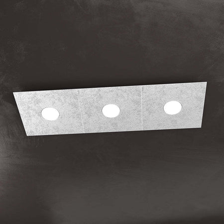 Applique-Moderna-Eccentric-Metallo-Foglia-Argento-3-Luci-Gx53