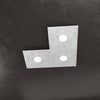 Applique-Moderna-Eccentric-Metallo-Foglia-Argento-3-Luci-Gx53