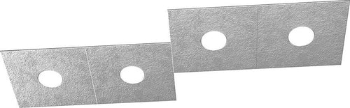 Applique-Moderna-Eccentric-Metallo-Foglia-Argento-4-Luci-Gx53