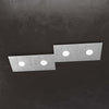 Applique-Moderna-Eccentric-Metallo-Foglia-Argento-4-Luci-Gx53