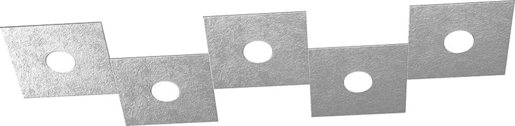 Applique-Moderna-Eccentric-Metallo-Foglia-Argento-5-Luci-Gx53
