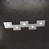 Applique-Moderna-Eccentric-Metallo-Foglia-Argento-5-Luci-Gx53