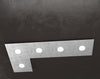 Applique-Moderna-Eccentric-Metallo-Foglia-Argento-5-Luci-Gx53