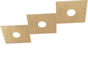 Applique-Moderna-Eccentric-Metallo-Foglia-Oro-3-Luci-Gx53