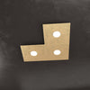 Applique-Moderna-Eccentric-Metallo-Foglia-Oro-3-Luci-Gx53