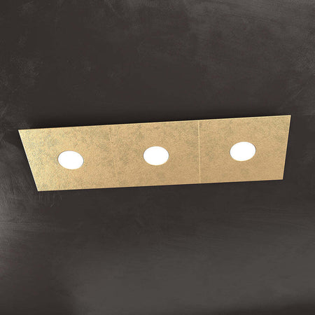 Applique-Moderna-Eccentric-Metallo-Foglia-Oro-3-Luci-Gx53