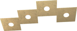 Applique-Moderna-Eccentric-Metallo-Foglia-Oro-4-Luci-Gx53