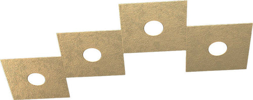 Applique-Moderna-Eccentric-Metallo-Foglia-Oro-4-Luci-Gx53
