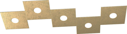 Applique-Moderna-Eccentric-Metallo-Foglia-Oro-5-Luci-Gx53