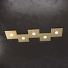 Applique-Moderna-Eccentric-Metallo-Foglia-Oro-5-Luci-Gx53