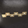 Applique-Moderna-Eccentric-Metallo-Foglia-Oro-6-Luci-Gx53