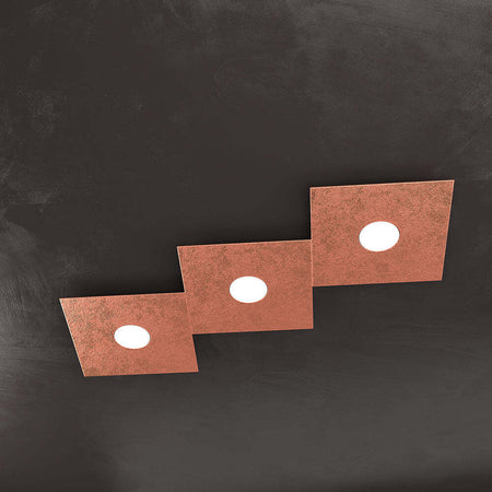 Applique-Moderna-Eccentric-Metallo-Foglia-Rame-3-Luci-Gx53