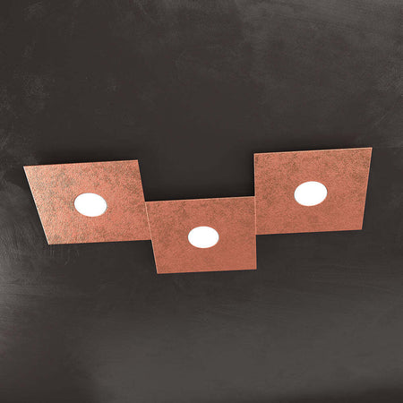 Applique-Moderna-Eccentric-Metallo-Foglia-Rame-3-Luci-Gx53