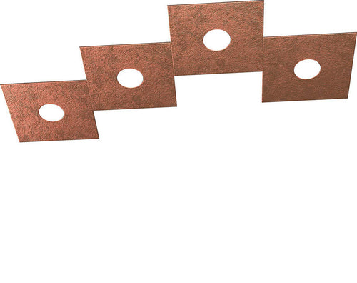 Applique-Moderna-Eccentric-Metallo-Foglia-Rame-4-Luci-Gx53