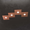 Applique-Moderna-Eccentric-Metallo-Foglia-Rame-4-Luci-Gx53