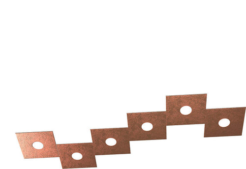 Applique-Moderna-Eccentric-Metallo-Foglia-Rame-6-Luci-Gx53