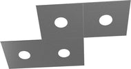 Applique-Moderna-Eccentric-Metallo-Grigio-Antracite-4-Luci-Gx53