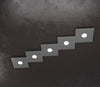 Applique-Moderna-Eccentric-Metallo-Grigio-Antracite-5-Luci-Gx53