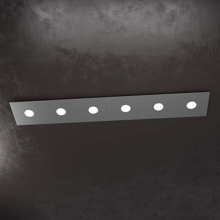 Applique-Moderna-Eccentric-Metallo-Grigio-Antracite-6-Luci-Gx53