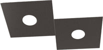 Applique-Moderna-Eccentric-Metallo-Marrone-2-Luci-Gx53