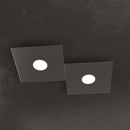 Applique-Moderna-Eccentric-Metallo-Marrone-2-Luci-Gx53