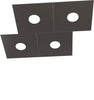 Applique-Moderna-Eccentric-Metallo-Marrone-4-Luci-Gx53