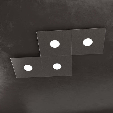Applique-Moderna-Eccentric-Metallo-Marrone-4-Luci-Gx53