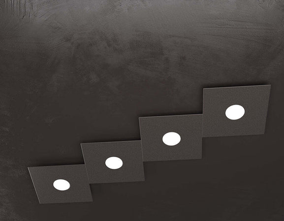 Applique-Moderna-Eccentric-Metallo-Marrone-4-Luci-Gx53
