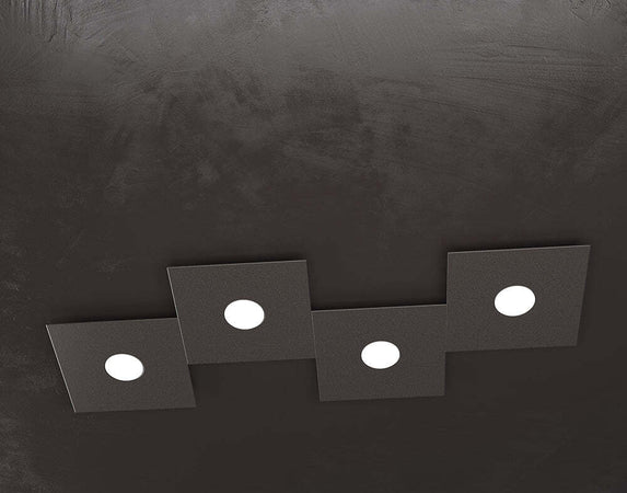 Applique-Moderna-Eccentric-Metallo-Marrone-4-Luci-Gx53
