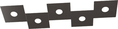 Applique-Moderna-Eccentric-Metallo-Marrone-5-Luci-Gx53