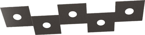 Applique-Moderna-Eccentric-Metallo-Marrone-5-Luci-Gx53
