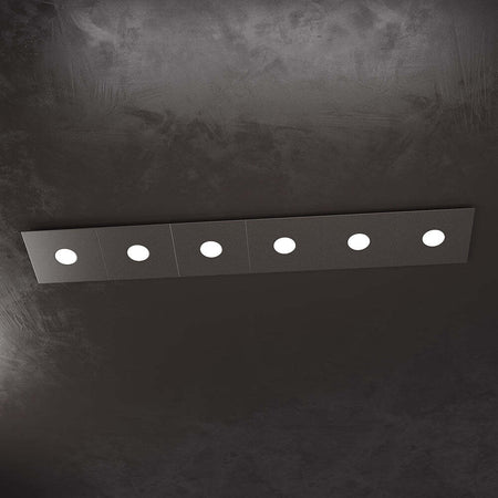 Applique-Moderna-Eccentric-Metallo-Marrone-6-Luci-Gx53