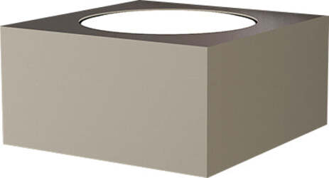 Applique-Moderna-Eccentric-Metallo-Sabbia-1-Luce-Gx53-Monoemissione