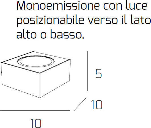 Applique-Moderna-Eccentric-Metallo-Sabbia-1-Luce-Gx53-Monoemissione