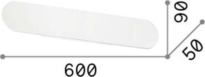 Applique-Moderna-Echo-Metallo-Bianco-Led-30W-3000K-Luce-Calda