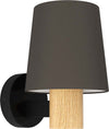 Applique-Moderna-Edale-1-Luce-Metallo-Nero-E-Marrone
